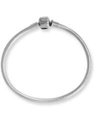 Reflections Sterling Silver SimStars Clasp Bead Bracelet 9.00 inches