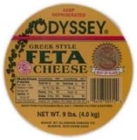 Olivia Greek Style Feta Blocks In Brine Cheese, 9 Pound -- 2 per case.