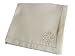 ArtisanStreet's Star of David Napkin Set. Hem Stitch Cream Napkins with Embroidered S...