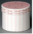 Miniature Pink Rose Hat Box by Lindee's Little Linens