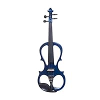Cecilio CEVN-1BL 4/4 Full Size Electric Silent Violin w/ Solidwood Ebony Fitted in Blue Metallic