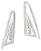 Triangle Design Earring with Clear CZ