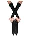 Black Bow Glovettes Gloves for Adults Halloween Costume