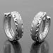 Earring Hoops, Diamond Cut, Silver 925 G91533