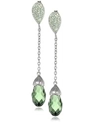 Carnevale Sterling Silver Briolette Swarovski Elements Dangle Earrings