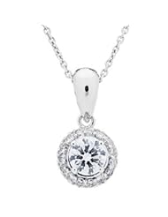 Diamond Necklace in 18kt White Gold Carat Total Weight 0.75