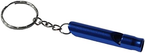 Small Blue Hiking, Outdoor Camp or Camping, Small Group Outdoor Whistle with Keyring.