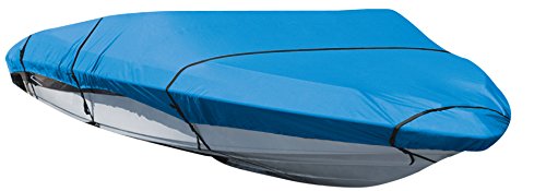 Leader Accessories Silver Polyester Waterproof Mooring V-hull Runabout Boat Cover Trailerable Inboard Outboard Tri-hull Boat Cover Fits Fish,ski,pro-style Bass Boats