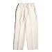 Boys 100% linen drawstring pants in white.