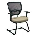 Professional Visitors Chair with Air Grid Back and Custom Fabric Seat