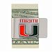 College Large Money Clip - Miami Hurricanes
