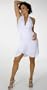 Sexy Short Evening Club Cocktail Halter Dress with Sarong Short Skirt from Hot Fash Dresses - CONTESSA White