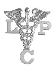 NursingPin - Licensed Professional Counselor LPC Graduation Pin in Silver