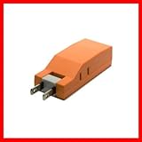 ヤザワ 【BLOCK TAP】コーナータップ型 耐トラ付1AC+2USB オレンジ HC300OR2USB
