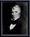 Art Poster Metal Framed Print - President William Henry Harrison - Artist: National Archive- Poster Size: 10 X 8