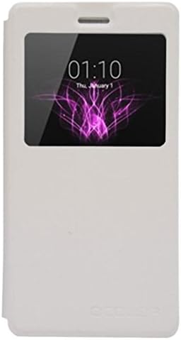 Cubot X16 X17 Case, Willtoo® Stand Leather Case View Flip Cover (White)