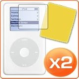 Best value! PACK OF TWO. Screen protector for Apple iPod Nano 4th Generation. Protect your screen for twice as long.