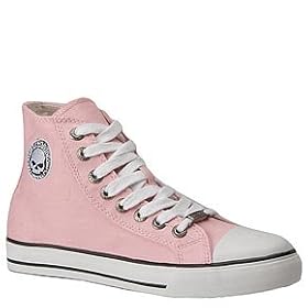 Buy Ladies Harley-Davidson ENCORE Canvas Upper Hi Top Skull Logo Sneakers by Harley-Davidson