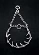 C CHAIN PINCH COLLAR MED. 18"