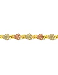 Landstroms Black Hills Gold Bracelet with Leaves and Grape Clusters - P702