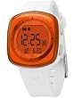 Adidas #ADH6045 Unisex Tokyo White Neon Orange Digital Sports Watch