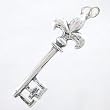 Fleur-de-lis Key Pendant in Sterling Silver, #8647