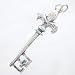 Fleur-de-lis Key Pendant in Sterling Silver, #8647