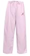 University of Alabama Pink Scrubs Pants DRAWSTRING BOTTOMS-Sz MED- Alabama Crimson Tide For HER - DRAWSTRING Waist -Officially Licensed NCAA College Logo Apparel Unique GIFT Ideas For Mom Nurses Ladies Students Graduation