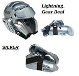 Lightning SILVER Karate Sparring Gear Package Deal - Child Medium