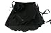 Sarong Skirts - Black Georgette Wrap Ballet Dance Skirt w/matching Hair Scrunchie XL/2X Plus