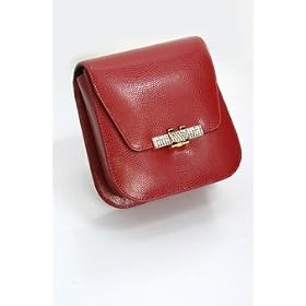 Red Evening Bag - Leather Handbag