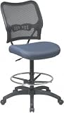 13-7N20D Office Star Space - Air Grid Back Drafting Chair With Custom Fabric Seat