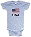 USA - American Flag - White Onesie / Baby T-shirt