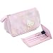 Hello Kitty Cosmetic Pouch + 4Pcs Make Up Brush Set