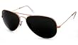 Ray-Ban Sunglasses - RB 3025 Aviator Large Metal / Frame: Gold Lens: Pink/Gold Gradient Mirror (55mm)