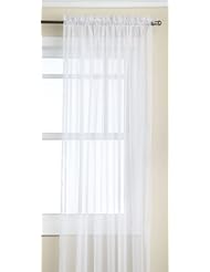 Home: Stylemaster Elegance Sheer 1000 Twist 60-Inch by 95-Inch Voile Panel, White - Stylemaster