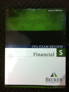 Becker CPA 2013 Review FAR financial Textbook Exam