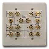 Choice Select Dual Gang 7.2 Home Theater Wall Plate, white