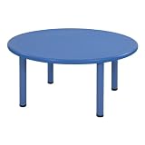 Ecr4kids 45" Round Resin Table - 20"H Blue