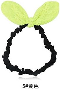 Lace Rabbit Ears Headband Elastic Headband Korean Bow Hair Bands Hair Accessories #5