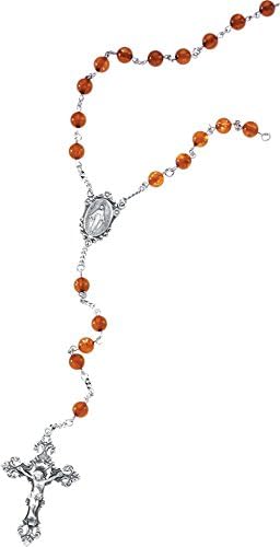 Sterling Silver Pearl Dlx. Baltic Amber Rosary