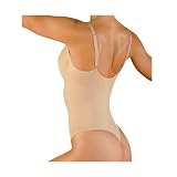 Lipo in a Box "Original Firm Control" Thong Bodysuit With Underwire, Nude or Black, XS thru L
