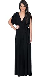 Polyester/Spandex Dolman Maxi Dress 