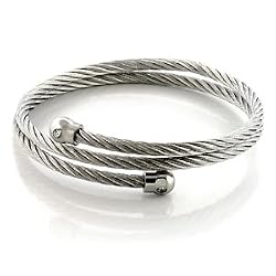 N/A Stainless Steel Bangle, Weight: 17.40gm