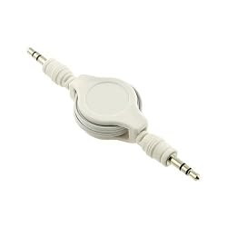 Apple iPod MP3 Car Audio Auxiliary Retractable Cable 3.5mm