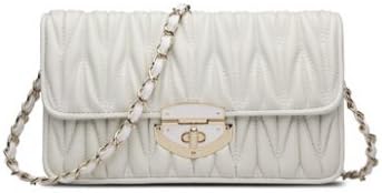 Talentote 2015 Summer Genuine Leather Lambskin Shoulder Bag Cross Body Bag Clutch Wallet Ttc-l-1086 (white)