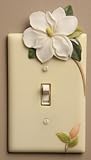 Magnolia Hand Painted Switchplate Cover Single Pole Style - Ibis & Orchid Design