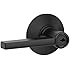 Schlage F51 V LAT 622 Latitude Entrance Lock Lever, Matte Black