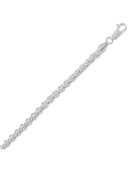 Sterling Silver 24 Inch 100 French Wheat Chain Necklace - 2.5mm Wide