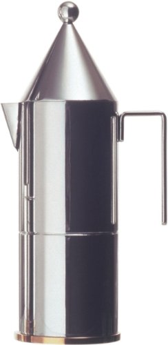 Alessi La Conica Stovetop Espresso Maker 3 Cups By Aldo Rossi